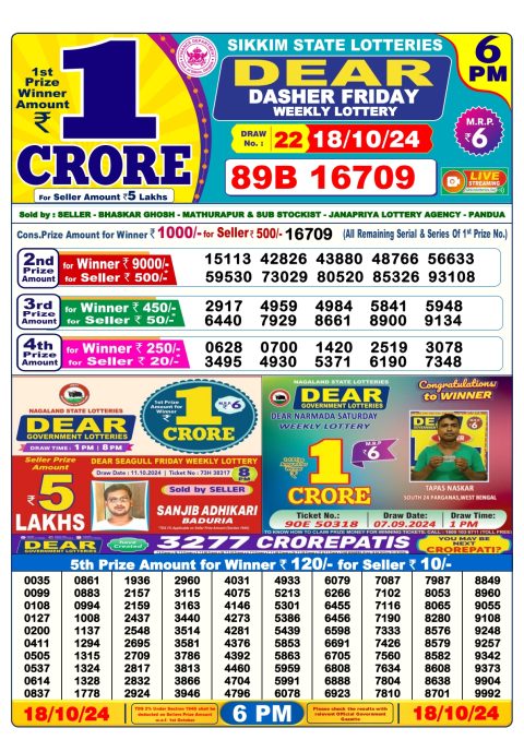 Lottery Sambad Today 2024