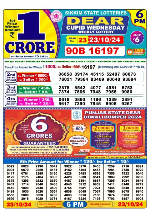 Lottery Sambad Today 2024
