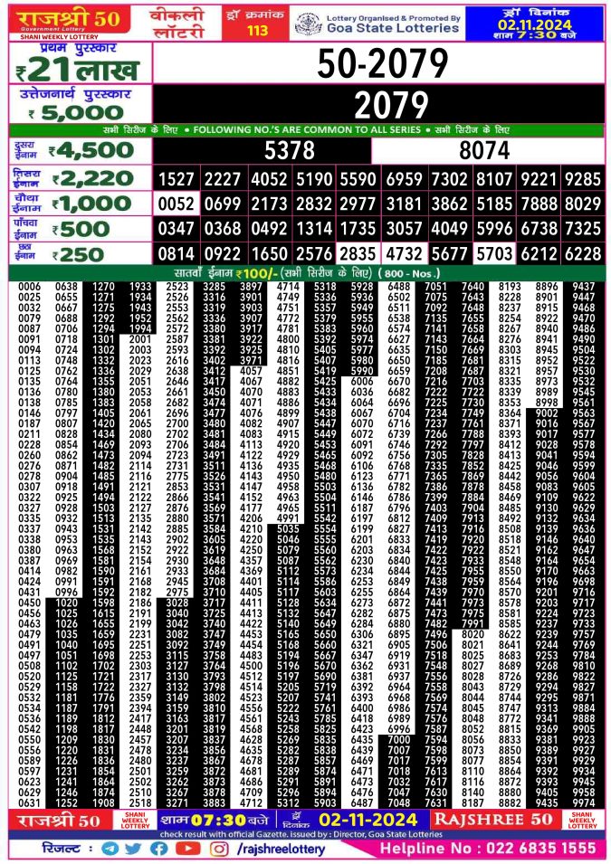 Lottery Sambad Today Result - 1 PM 6 PM 8 PM Results