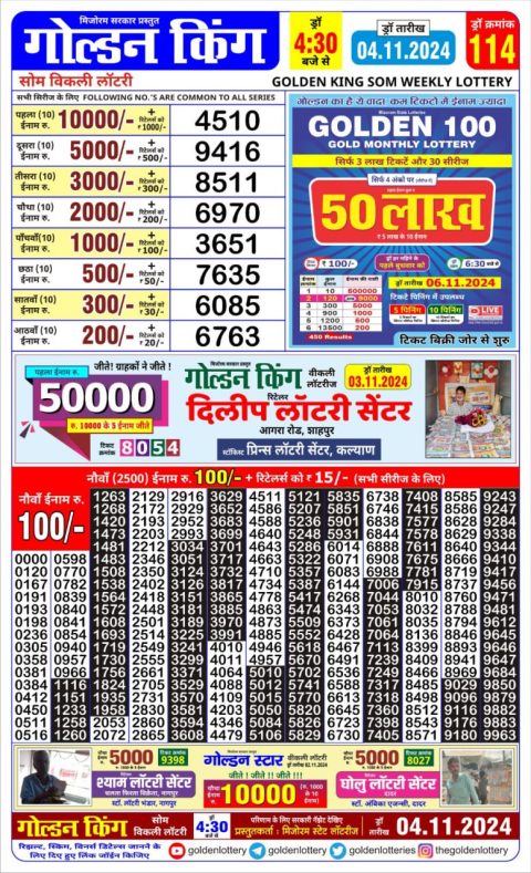 Lottery Sambad Today Result - 1 PM 6 PM 8 PM Results