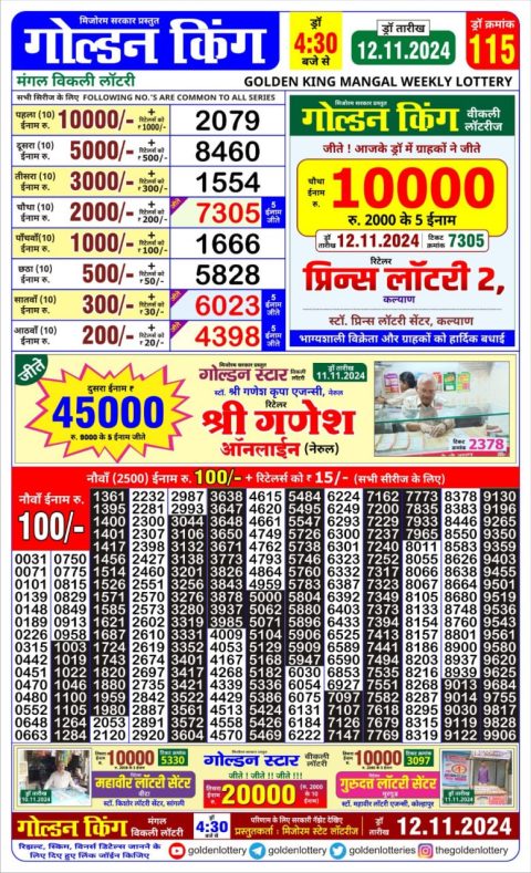 Lottery Sambad Today Result - 1 PM 6 PM 8 PM Results