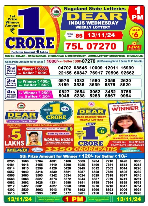 Lottery Sambad Today 2024