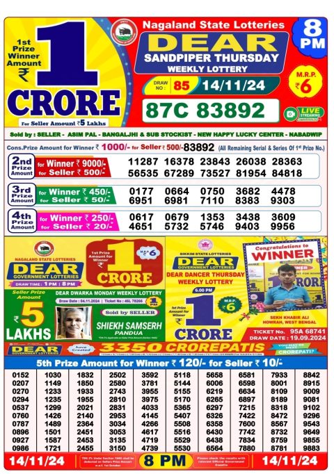 Lottery Sambad Today 2024