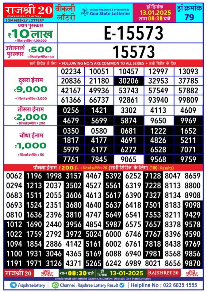 Lottery Sambad Today Result - 1 PM 6 PM 8 PM Results