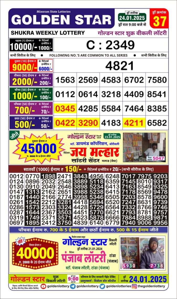 Lottery Sambad Today Result - 1 PM 6 PM 8 PM Results