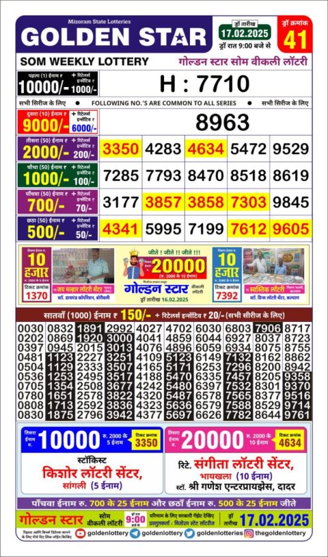 Lottery Sambad Today Result - 1 PM 6 PM 8 PM Results