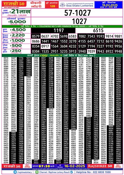 Lottery Sambad Today Result - 1 PM 6 PM 8 PM Results