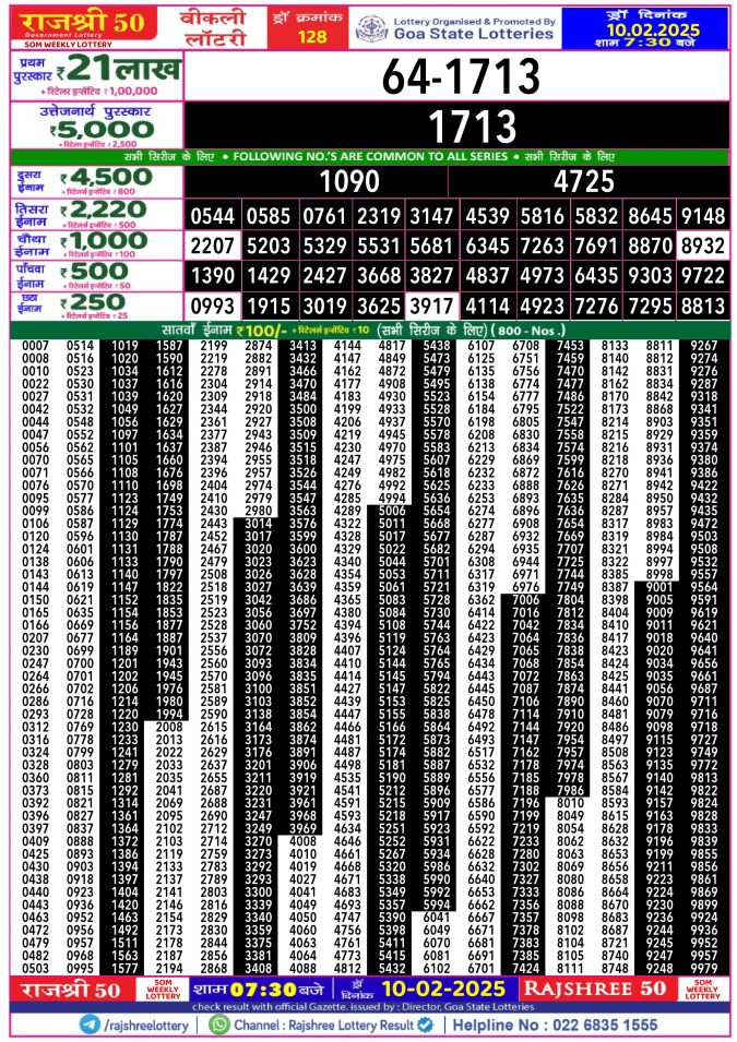 Lottery Sambad Today Result - 1 PM 6 PM 8 PM Results