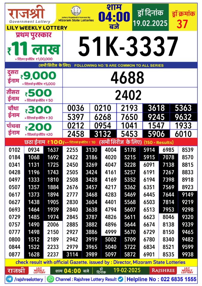 Lottery Sambad Today Result - 1 PM 6 PM 8 PM Results